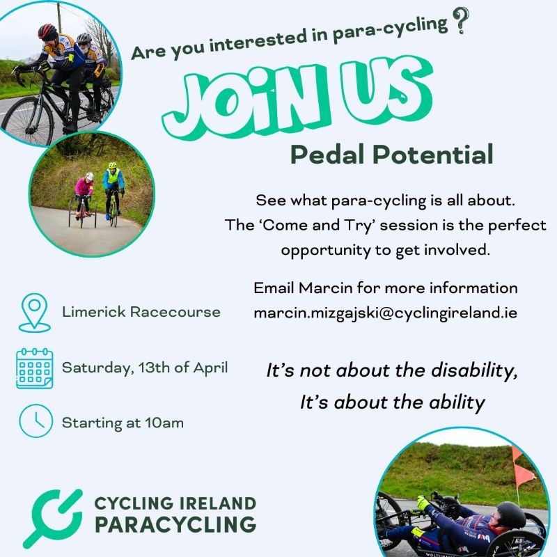 Pedal Potential – Come and Try Session for Para-cycling